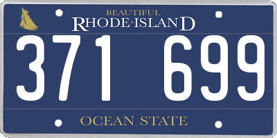 RI license plate 371699