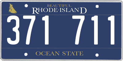 RI license plate 371711