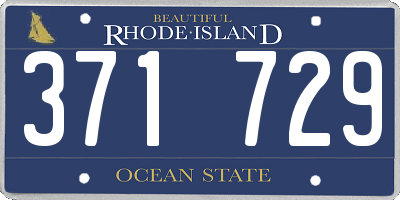 RI license plate 371729