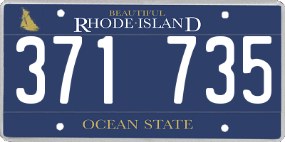 RI license plate 371735