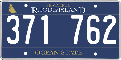 RI license plate 371762