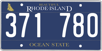 RI license plate 371780