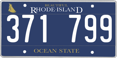 RI license plate 371799