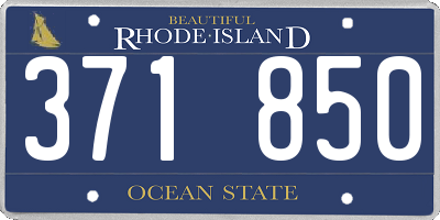 RI license plate 371850