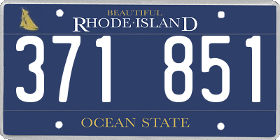 RI license plate 371851