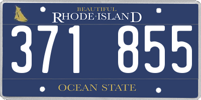 RI license plate 371855