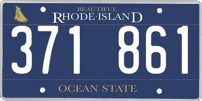 RI license plate 371861