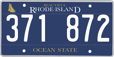 RI license plate 371872
