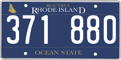 RI license plate 371880