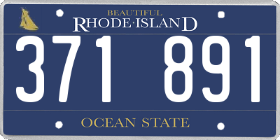 RI license plate 371891