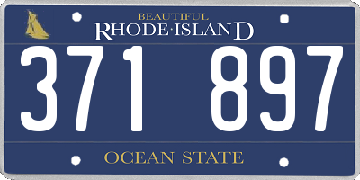 RI license plate 371897