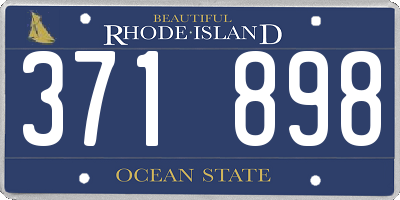 RI license plate 371898