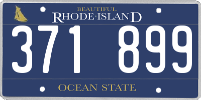 RI license plate 371899
