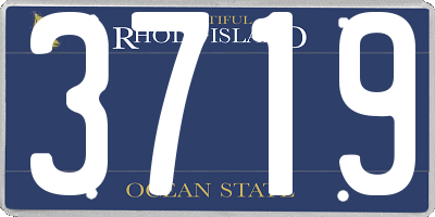 RI license plate 3719