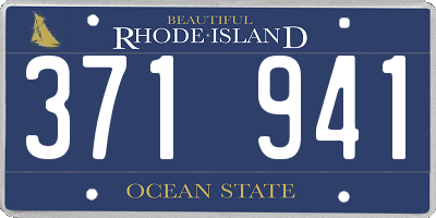 RI license plate 371941