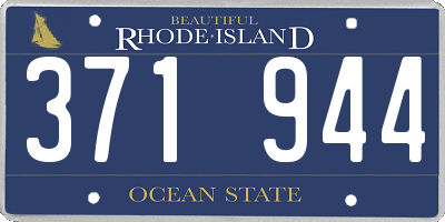 RI license plate 371944