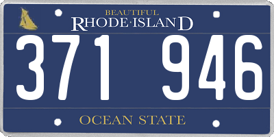RI license plate 371946
