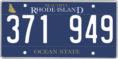 RI license plate 371949
