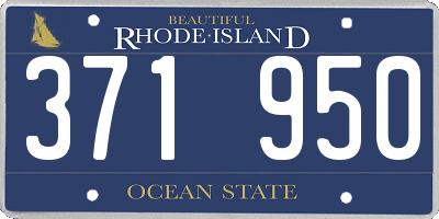 RI license plate 371950