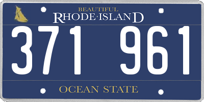 RI license plate 371961