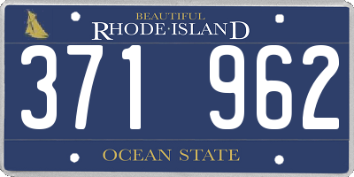 RI license plate 371962