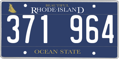 RI license plate 371964
