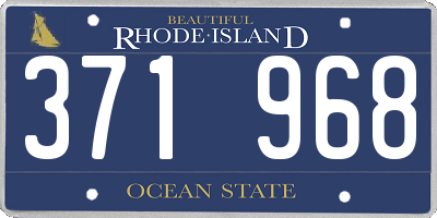 RI license plate 371968