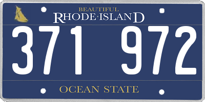 RI license plate 371972