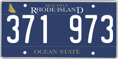 RI license plate 371973