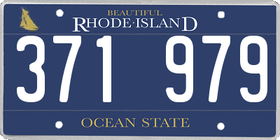 RI license plate 371979