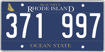 RI license plate 371997