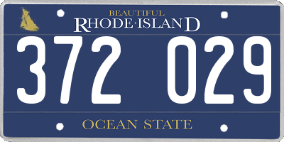 RI license plate 372029