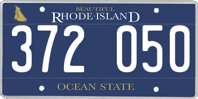 RI license plate 372050