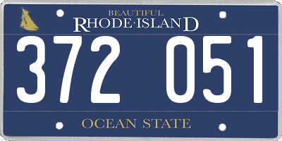 RI license plate 372051