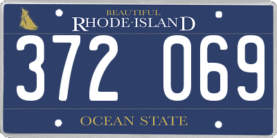 RI license plate 372069