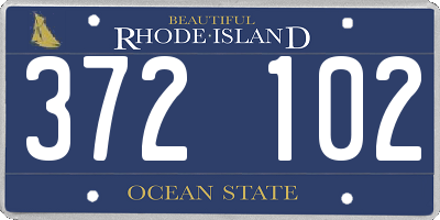 RI license plate 372102