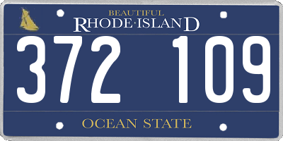RI license plate 372109