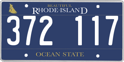 RI license plate 372117