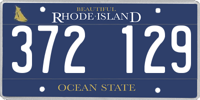 RI license plate 372129