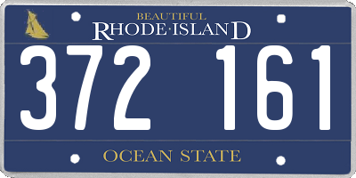 RI license plate 372161