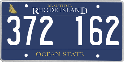 RI license plate 372162