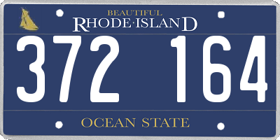 RI license plate 372164