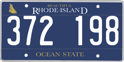RI license plate 372198