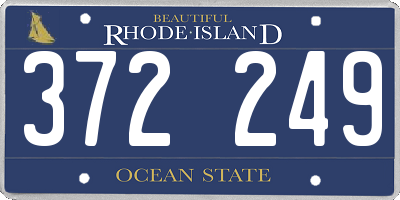 RI license plate 372249