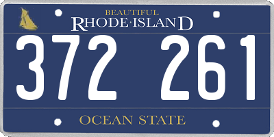 RI license plate 372261
