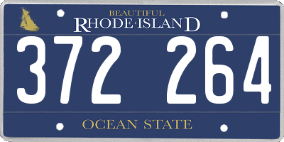 RI license plate 372264