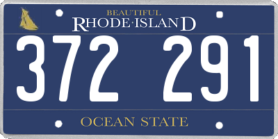 RI license plate 372291