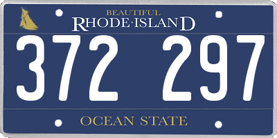 RI license plate 372297