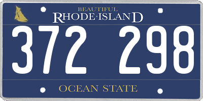RI license plate 372298