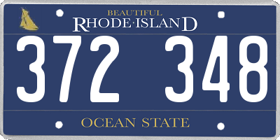 RI license plate 372348